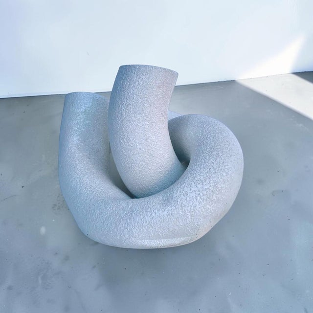 Abstract 1970s Vintage Italian Abstract Ceramic Tube Sculpture For Sale - Image 3 of 10