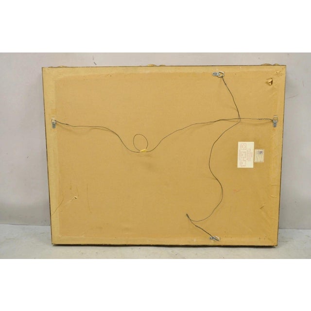 Vintage Friedman Brothers Gold French Rococo Style 45" Rectangular Wall Mirror For Sale - Image 10 of 12