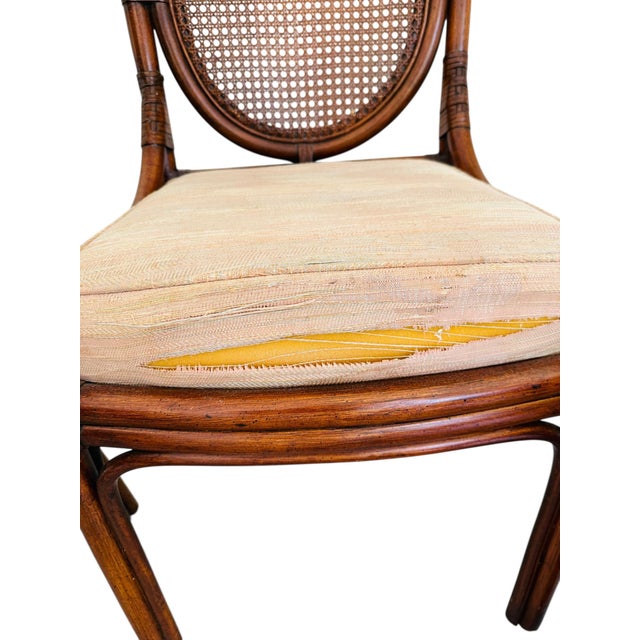 Wood Set of 6 Ficks Reed Louis XVI Rattan & Cane Dining Chairs—A Designer’s Dream For Sale - Image 7 of 16