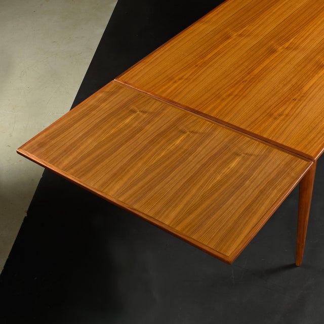 Wood Large Niels Otto Møller Extendable Danish Teak Dining Table for j.l. Møller For Sale - Image 7 of 16