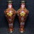 Traditional Late 19th Century Pair of Cloisonné Enamel Floral Vases in Presentation Box For Sale - Image 3 of 9