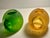 1980s Set of 2 MCM Murano Sommerso Style Votive Candle Holders Geode Sugared Glass For Sale - Image 5 of 10
