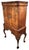 Antique English Queen Anne Walnut Cabinet on Stand Mirrored Cocktail Bar Chest For Sale - Image 4 of 18