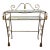 Gilt Rope Metal and Glass Herat Back Vanity For Sale