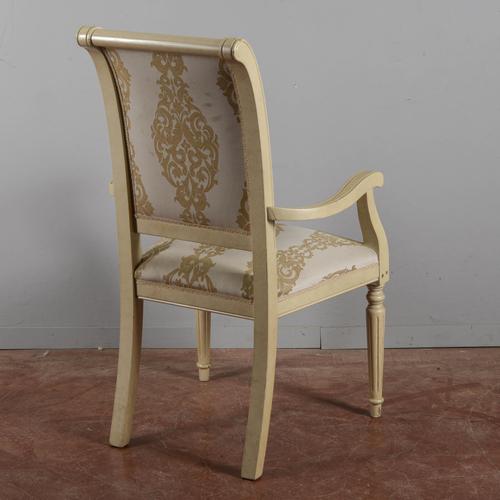 Chair with Damask Fabric For Sale - Image 6 of 9