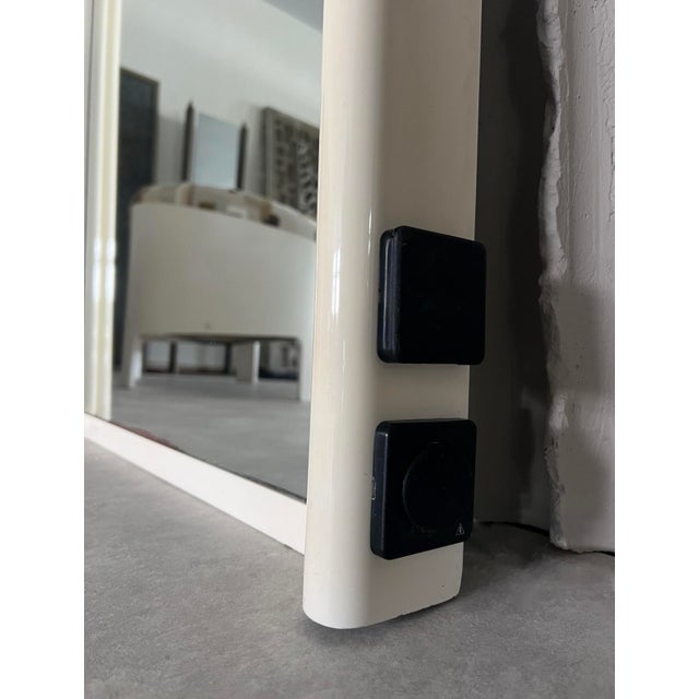 Vintage Illuminated Mirror with Built-In Socket, 1970s For Sale - Image 6 of 10