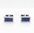 Vintage 18ct White Gold and Lapis Lazuli Cufflinks, 1970s, Set of 2 For Sale - Image 10 of 10