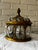 Metal Mid 20th Century Solid Brass & Hand Blown Bubble Glass Lidded Dome Apothecary Jar For Sale - Image 7 of 8
