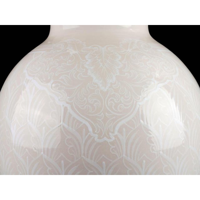 Not Yet Made - Made To Order White Lace Heritage Vase by Deblona For Sale - Image 5 of 8