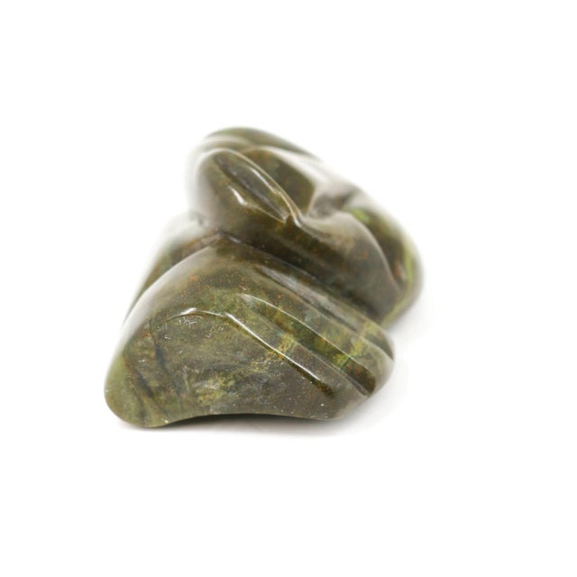 Early 20th Century Early 20th Century Shona Stone Verdite Portrait Sculpture Mzimba Collection For Sale - Image 5 of 7