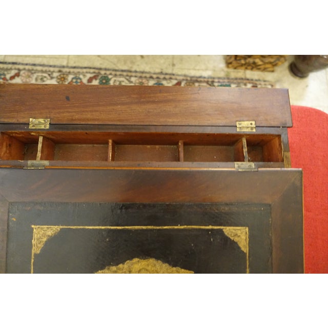 Large Napoleon III Writing Desk in Mahogany, 1890s For Sale - Image 4 of 6