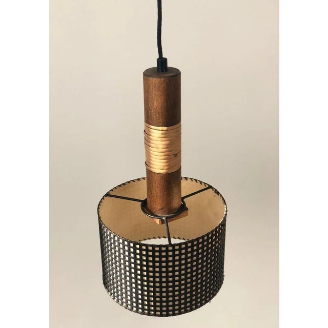 Mid-Century Pendant Lamp with 3 Elements from Werkstätte Hagenauer Wien, Austria, 1950s For Sale - Image 13 of 16