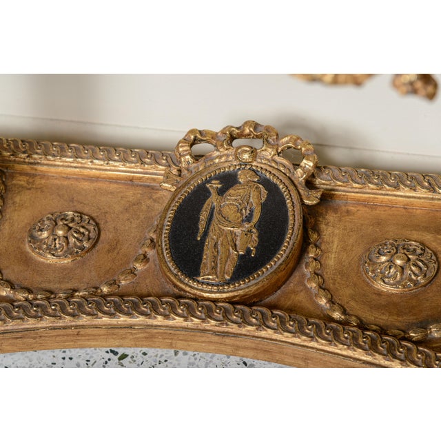 Wood Pair of Black Faux Marble Top Consoles For Sale - Image 7 of 10