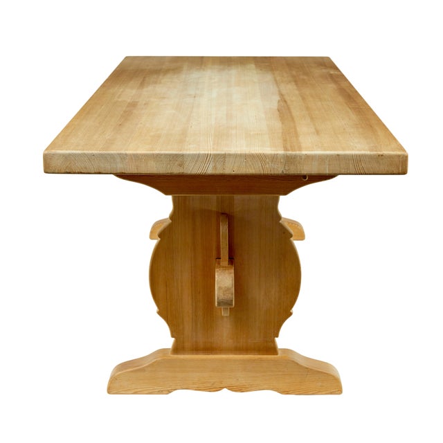 1960s Mid-Century Swedish Pine Dining Table, 1960 For Sale - Image 5 of 9