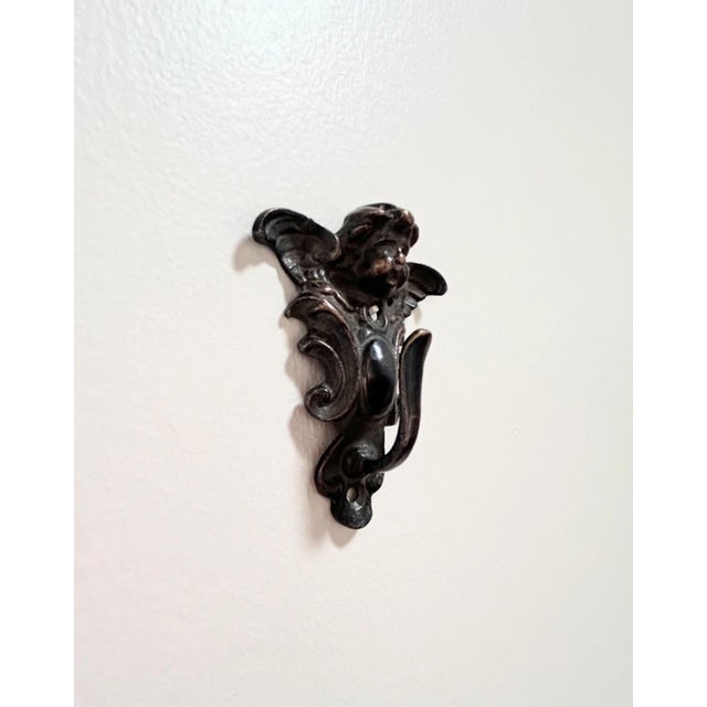 Traditional Metal Cherub Hook For Sale - Image 3 of 5
