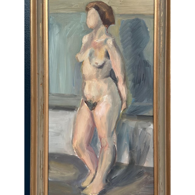 Gunnar Jonsson, Nude Woman, 1960s, Oil on Panel For Sale - Image 6 of 17