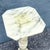 Alabaster Vintage Italian Hand Carved Alabaster Pedestal For Sale - Image 8 of 10