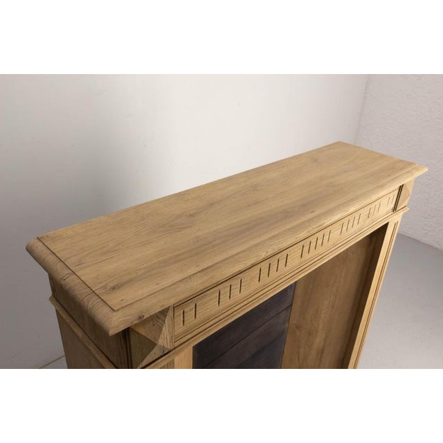 Antique French Fireplace Mantel in Molded Oak, 1890 For Sale - Image 9 of 12