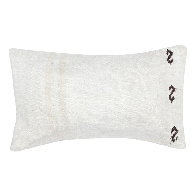 14"x24" Vintage Kilim Cushion Cover. Turkish Pillowcase. Lumbar Pillow Cover For Sale