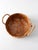 Textile Vintage Handmade Floral Raffia Basket With Braided Handles For Sale - Image 7 of 13