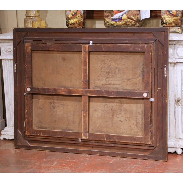 19th Century French Barbizon Style Pastoral Oil on Canvas Painting For Sale - Image 12 of 12