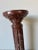 Vintage Italian Red Marble Carved Column Pedestal For Sale - Image 10 of 11