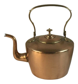 Late 19th Century Vintage Copper Water Tea Kettle
