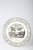Set of two French faience plates featuring black transfer-printed designs with Napoleonic imagery. Marked "P&H Choisy" on...