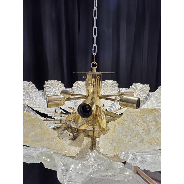 Mid-Century Modern Murano Glass Ceiling Light, 1980s For Sale - Image 3 of 11