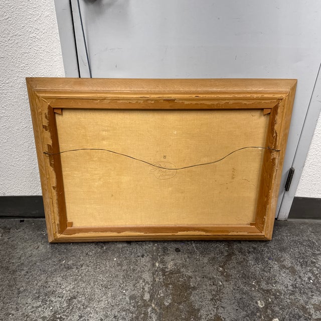 J. K. Mountain Village Oil Painting, Framed For Sale - Image 12 of 12