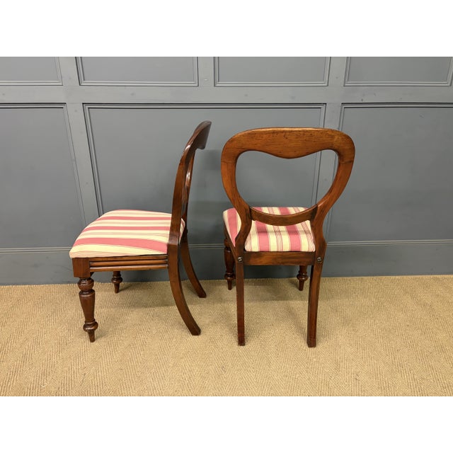 Victorian Mahogany Dining Chairs, 1880, Set of 10 For Sale - Image 3 of 12
