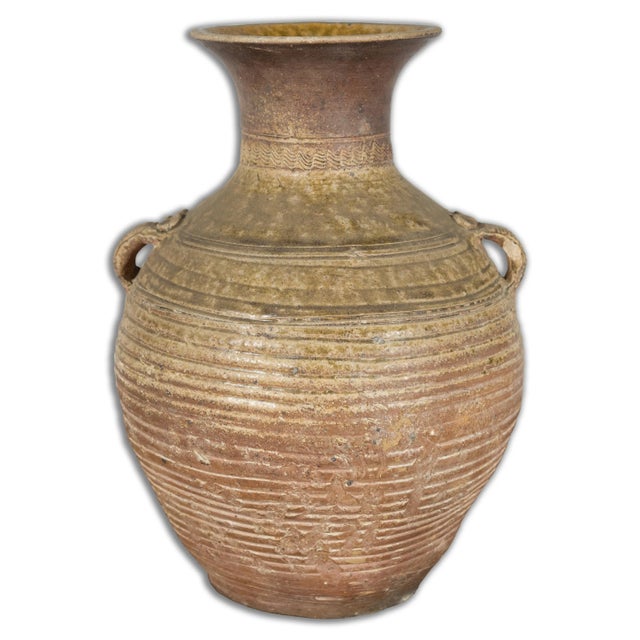 18th Century Chinese Qing Dynasty Terracotta Concentric Line Water Vessel For Sale - Image 10 of 13