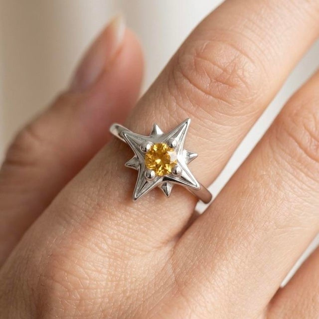 Radiating warmth and brilliance, this celestial-inspired ring is a refined expression of elegance and individuality....