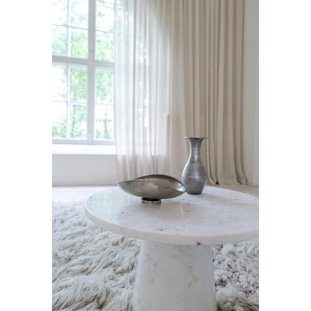Art Deco Vase and Bowl in Pewter by Edvin Ollers, Sweden, 1950s, Set of 2 For Sale - Image 4 of 13