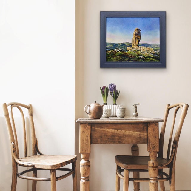 Elin Sian Blake, The Lonely Shepherd, Llangattock, Brecon Beacons, 2000s, Oil on Canvas For Sale - Image 17 of 18