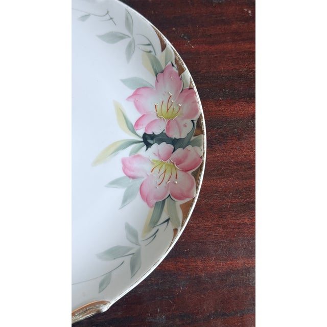 Antique, Early 20th Century Noritake Japan Azalea Porcelain Serving Plate For Sale - Image 10 of 10