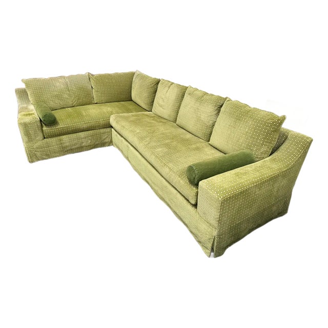 Patricia Edwards for Partridge Bespoke Velvet Sectional For Sale
