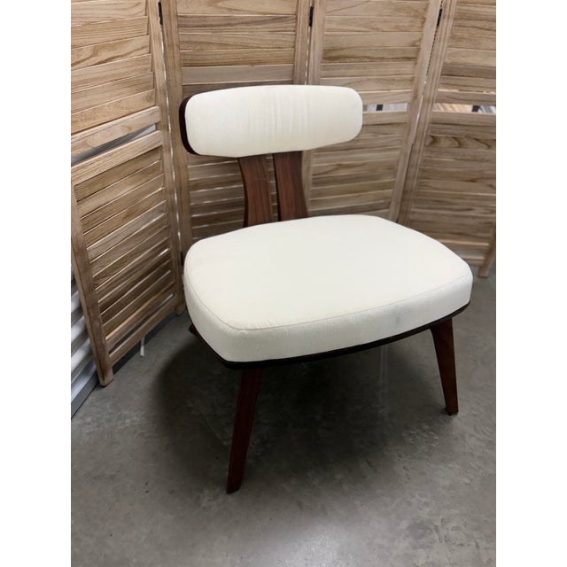 White Estelle Accent Chair by Copeland For Sale - Image 8 of 12