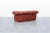 Ruby Red Vintage Tufted Leather Chesterfield Loveseat For Sale - Image 8 of 10