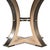 Transitional Round Dining Table, Medium – Bleached Oak With Hammered Iron Accents For Sale - Image 10 of 11