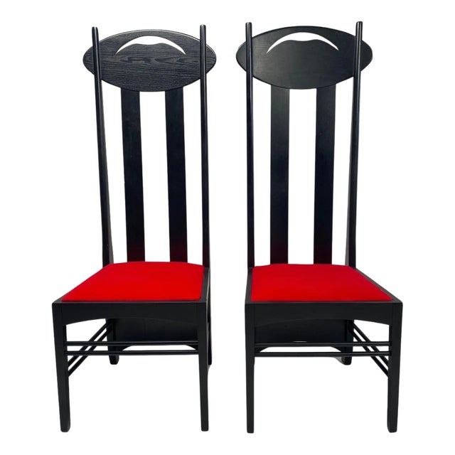 Set of Argyle Chairs attributed to Charles R Mackintosh for Atelier International, 1990 For Sale