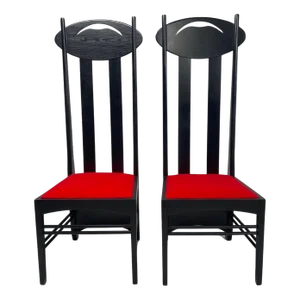Set of Argyle Chairs attributed to Charles R Mackintosh for Atelier International, 1990