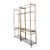 Vintage Metal and Glass Etagere Shelves - Pair For Sale