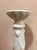 1940s-50s Italian white ceramic lion's-head column/pedestal. Marked "made in Italy" at base as shown. Excellent condition....