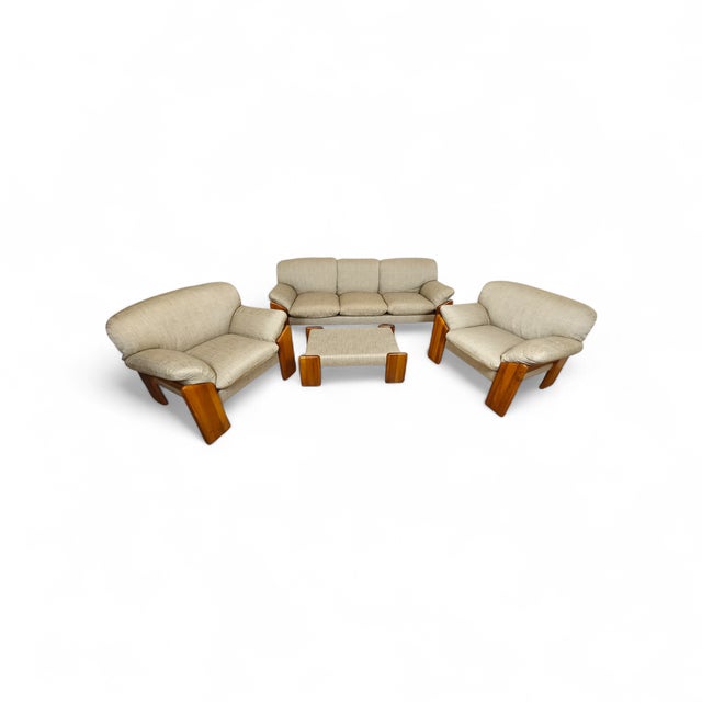Sapporo Sofa, Armchairs and Coffee Table by Mario Marenco, 1970s, Set of 4 For Sale - Image 15 of 15