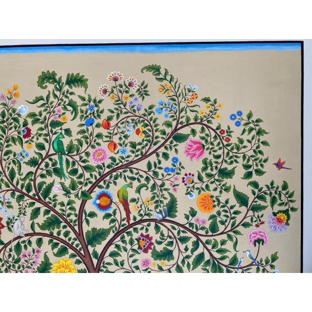 Tree of Life Painting Size 30x40 Inches , Indian Miniature Kalamkari