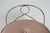 Vintage Pale Pink & Brass Vanity Seat / Stool / Chair For Sale - Image 11 of 16