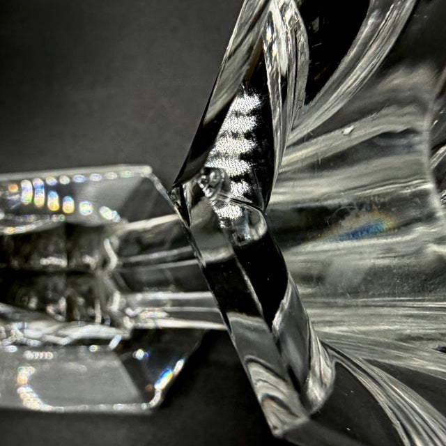 Imperial Crystal Twin-Arm Candelabra from Val Saint Lambert, Belgium, 1950s, Set of 2 For Sale - Image 17 of 18