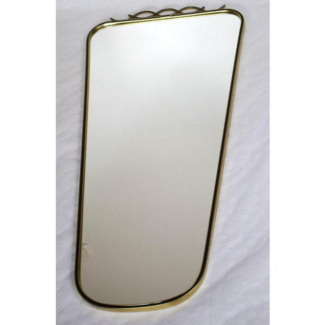 Metal Mid-Century Wall Mirror, 1950s For Sale - Image 7 of 8