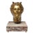 Vintage Sculpture / Bust of Mythological Deity "Pan" in Painted Plaster Cast For Sale